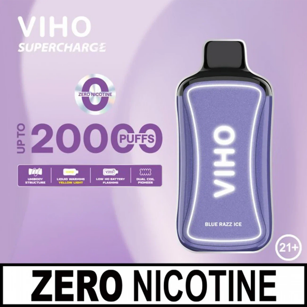 VIHO Supercharge 20K ZERO Nicotine Disposable Vape